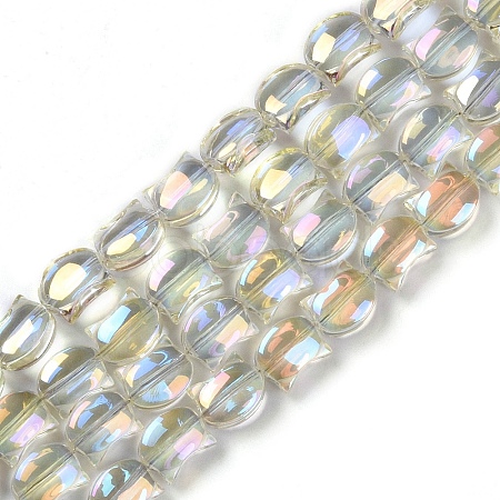 Electroplate Glass Beads Strands EGLA-Q128-06A-FR05-1