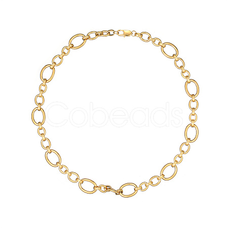 Stylish Unisex Stainless Steel Irregular Buckle Bracelet/Necklace VP8576-3-1