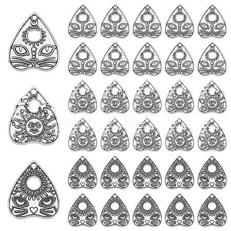 DICOSMETIC 30Pcs 3 Styles Tibetan Style Alloy Pendants FIND-DC0005-37-1