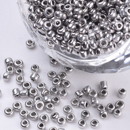 Plated Glass Seed Beads SEED-Q025-2mm-B03-1