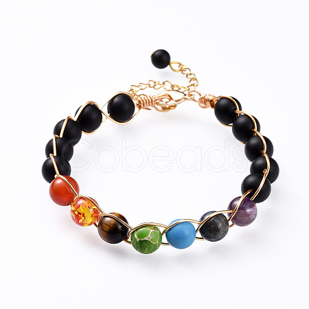 Chakra Jewelry BJEW-JB04561-03-1