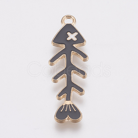 Zinc Alloy Enamel Pendants PALLOY-I124-20G-B-1