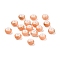 Opaque Spray Painted Glass Beads, Rondelle, Drawbench Style, Light Salmon, 8x5mm, Hole: 2mm, about 1041pcs/500g