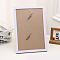 PVC Photo Frame Stand, for DIY Diamond Painting or Tabletop Decorations, White, 36x26mm