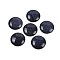 Synthetic Blue Goldstone Cabochons, Half Round/Dome, 25x5.5mm