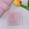 Acrylic Laser Diamond Self-Adhesive Stickers, Pearl Pink, 100x100mm