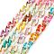 Handmade Acrylic & CCB Plastic Curb Chains, Twisted Chains, with Glitter Powder, Colorful, Links: 22.5x16x5mm, about 39.37 inch(1m)/strand