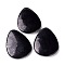 Natural Shungite Big Pendant Decoration, Teardrop, 80.5x59.5x9mm, Hole: 2mm