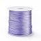 Nylon Thread, Rattail Satin Cord, Lilac, 1mm, about 87.48 yards(80m)/roll