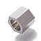 Tarnish Resistant 201 Stainless Steel Beads, Hexagonal Prism, Stainless Steel Color, 8x8x8mm, Hole: 5.5mm