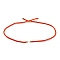 Nylon Cords Necklace Making, with Golden Brass Findings, Long-Lasting Plated, Orange, 22~22.8 inch(56~58cm), Hole: 1.7mm