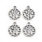 Tibetan Style Alloy Pendants, Cadmium Free & Lead Free, Tree, Antique Silver, 18x14.5x1.5mm, Hole: 2mm, about 1050pcs/1000g