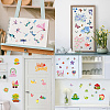 8 Sheets 8 Styles PVC Waterproof Wall Stickers DIY-WH0345-113-6