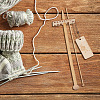 Rectangle Wood Crochet Hook Ruler & Thickness Gauge FIND-WH0110-777-6