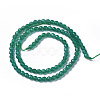 Natural Green Onyx Agate Beads Strands X-G-F596-12B-4mm-2