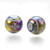 Electroplate Glass Beads EGLA-S173-07A-B-1