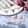 50Pcs 5 Style Zinc Alloy Enamel Pendants PALLOY-CJ0001-145-5