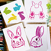 4Pcs 4 Styles PET Hollow Out Drawing Painting Stencils DIY-WH0394-0204-7