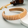 Bling Bling Glass Beaded Hairband OHAR-PW0007-26M-1