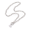 Imitation Pearl Beads Pendant Necklaces NJEW-JN04732-02-4
