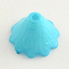 Opaque Acrylic Flower Bead Caps X-SACR-Q099-M81-2