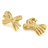 Ion Plating(IP) 304 Stainless Steel Stud Earrings for Women EJEW-S227-33G-2