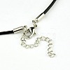 Leather Cord Necklace Making NJEW-A280-3.0mm-01-2
