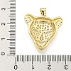 Brass Micro Pave Cubic Zirconia Pendants KK-K354-13C-G-3