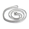 Non-Tarnish 304 Stainless Steel Box Chain Necklaces NJEW-O110-05C-P-1