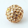 Round Grade A Pave Disco Ball Beads X-RB-H258-10MM-362-1