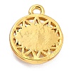 Golden Brass Enamel Pendants KK-P197-13A-G-3