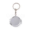 Iron Folding Mirror Keychain DIY-D079-01A-3