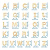 Yilisi 304 Stainless Steel Alphabet Letter Charms STAS-YS0001-03-9
