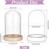 Nbeads Glass Dome Cover DJEW-NB0001-35-2