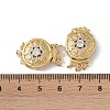 Rack Plating Brass Micro Pave Clear Cubic Zirconia Box Clasps KK-G494-09G-3