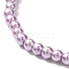 Round Glass Pearl Beads Stretch Bracelet BJEW-JB07073-4