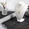 SUNNYCLUE 12Pcs 2 Colors 304 Stainless Steel Satellite Chain Necklaces Set NJEW-SC0001-17-4