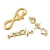 Tibetan Style Alloy Infinity Connectors & Heart Beat Shapes  Links & Word Love Pendants  PALLOY-TA0001-93G-RS-20