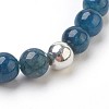 Natural Mixed Stone Beads Stretch Bracelets BJEW-JB03836-3