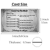 Rectangle 201 Stainless Steel Custom Blank Thermal Transfer Wallet Card DIY-WH0252-022-2