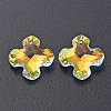 Electroplated Glass Charms EGLA-N006-013D-3