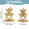 10Pcs Brass Charms KK-SZ0004-80-2