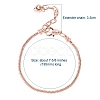 Brass European Style Bracelet Making MAK-YW0001-01RG-2