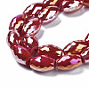 Electroplate Glass Beads Strands EGLA-S194-15A-A14-3