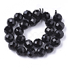 Natural Black Tourmaline Beads Strands G-S345-10mm-002-2