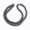 Non-Magnetic Synthetic Hematite Beads Strands X-G-H1624-6mm-2-2