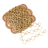 ARRICRAFT Brass Handmade Ring Link Chains CHC-AR0001-10-1