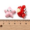 Sea Animal Theme Opaque Resin Decoden Cabochons RESI-D009-07-3