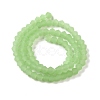 Imitation Jade Frosted Glass Bead Strands EGLA-A039-J4mm-MD01-2