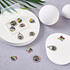 12Pcs 6 Style Zinc Alloy Enamel Pendants FIND-TA0001-63-4